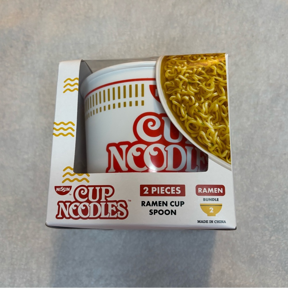 Nissin Cup Noodles Ramen Cup and Spoon Set